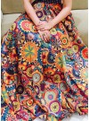 Beautiful Designer Wear Digital Printed Floor Length semi-stitched Lahenga Choli.