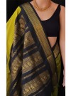 Energetic Green Colored Festive Wear Banarasi Art Silk Saree