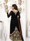 Energetic Black Churidar Designer Suit