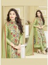 Cotton Satin Churidar Suit