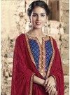 Alluring Cotton  Embroidered Churidar Suit