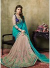 Glorious Embroidered Net Designer Saree