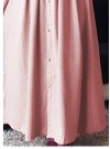 Glorious Linen Silk Pink Designer Wear Western Gown