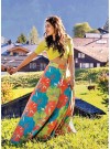 Buy 1 Get 1 Free Silk Kurti Combo Set- Stunning Digital Printed Multi Colour Classic Lahenga Choli