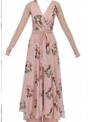 wrap-style printed Gown with embellished sleeves doubles up as a pretty gown with plazzo