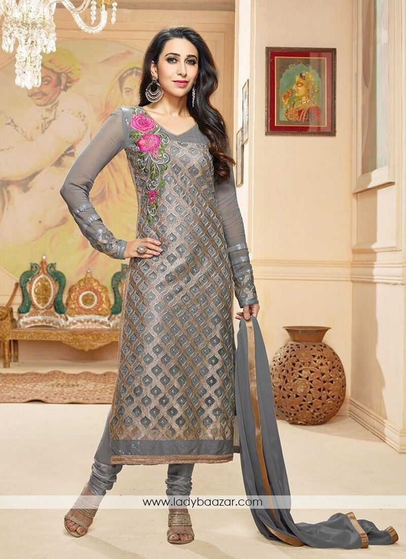 Adorable georgette churidar suit