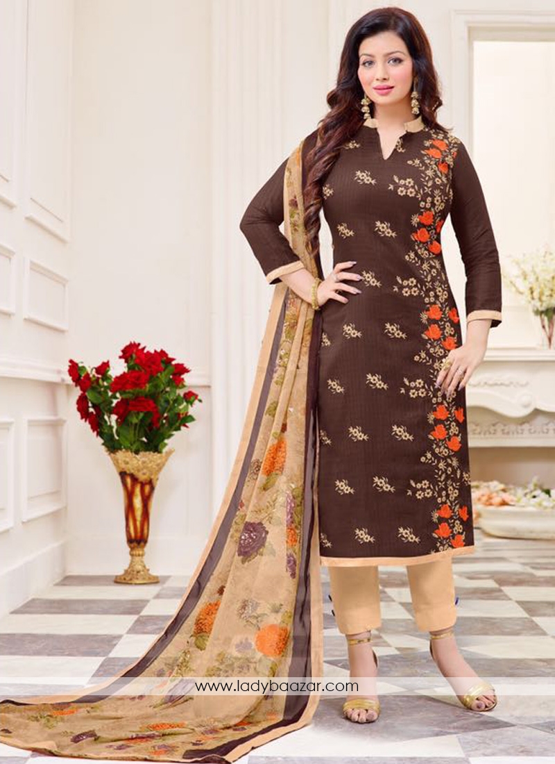 Alluring Cotton  Print Churidar Suit