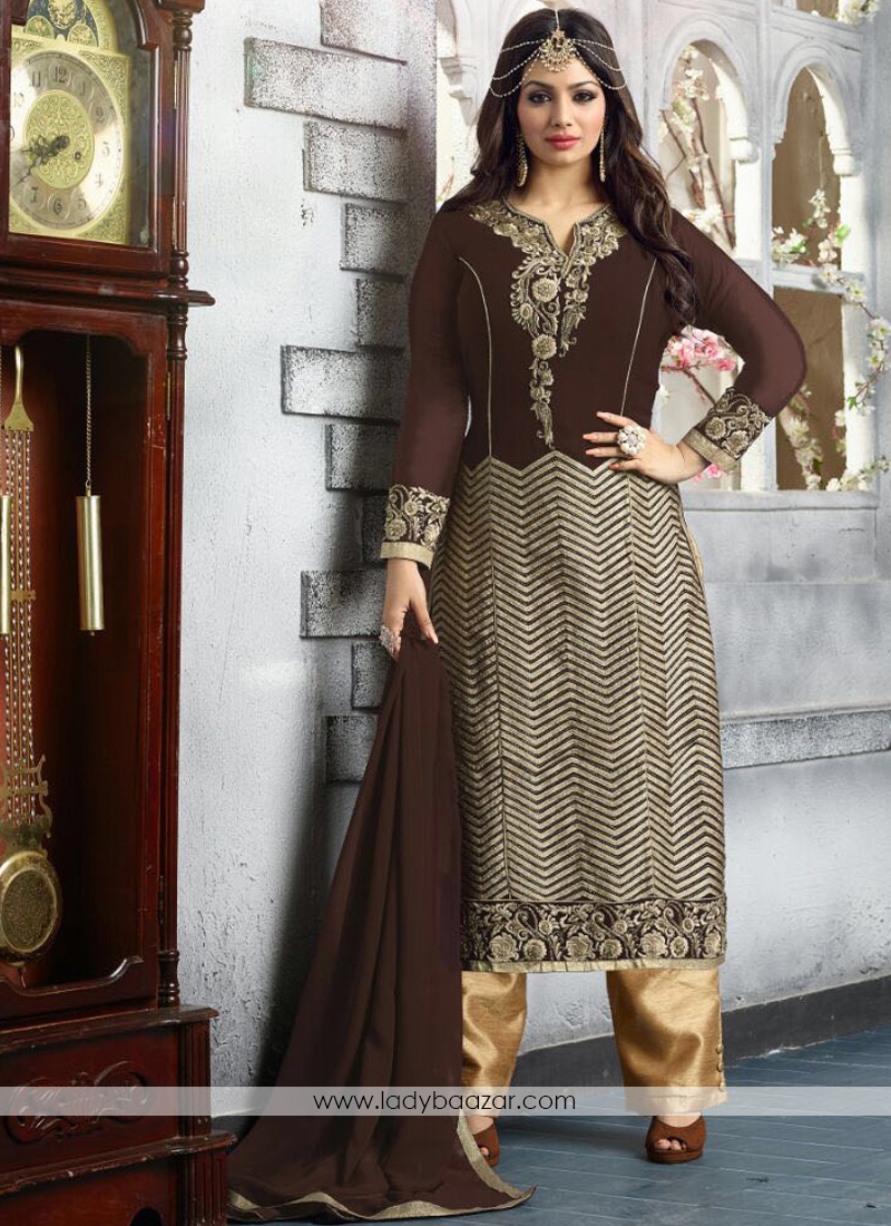 Alluring Georgette Embroidered Salwar suit