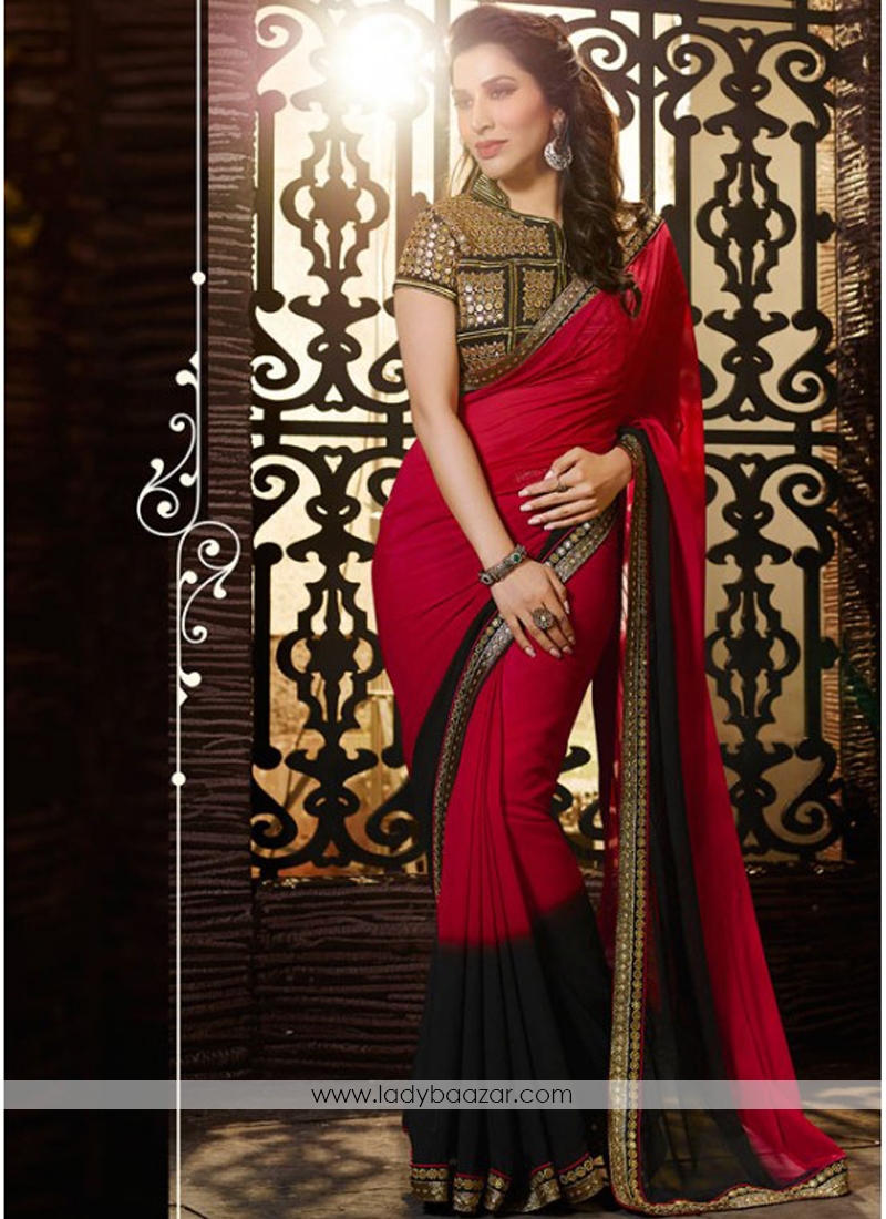 Amazing Embroidered Designer Saree