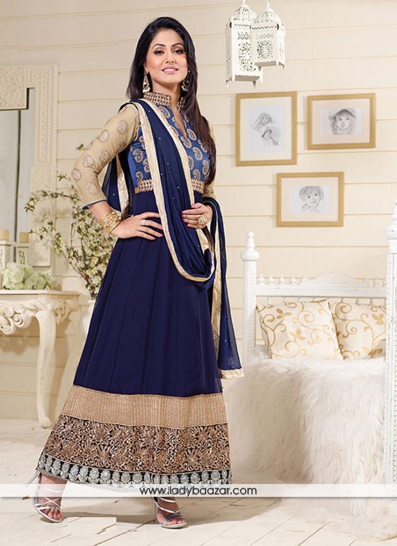 Amusing Georgette embroidered Work Designer Suit