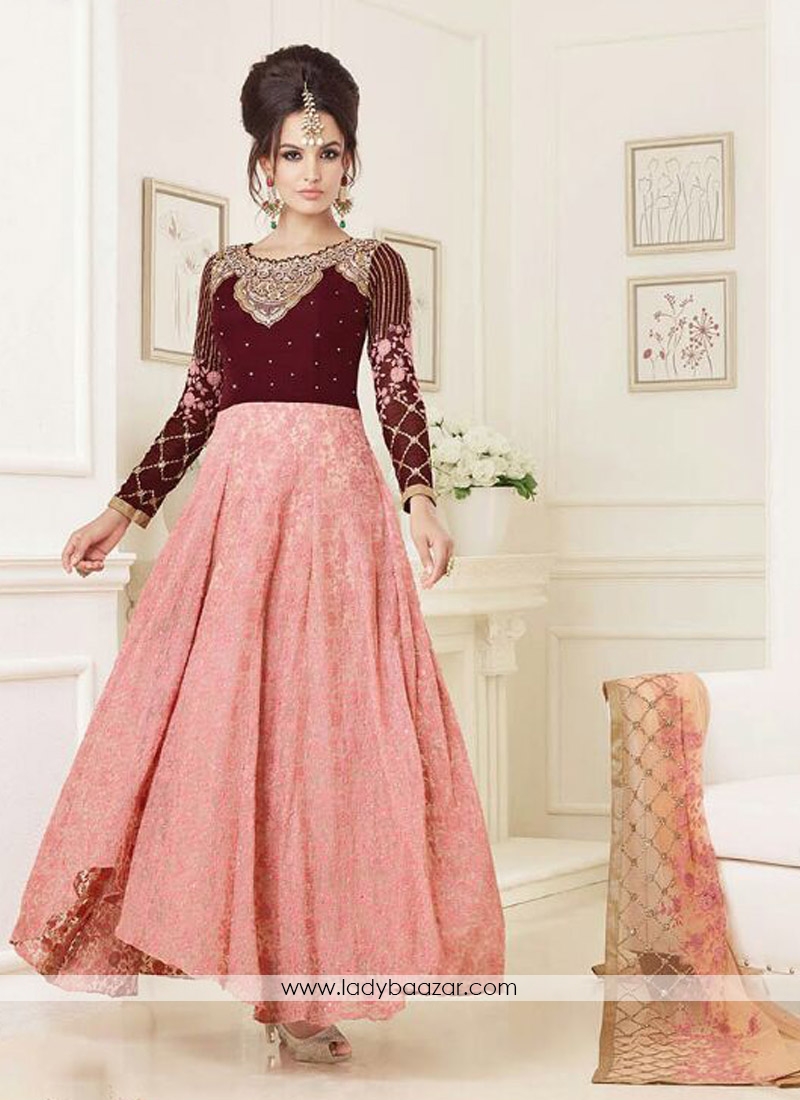 Charming net and sentoon Anarkali Suit