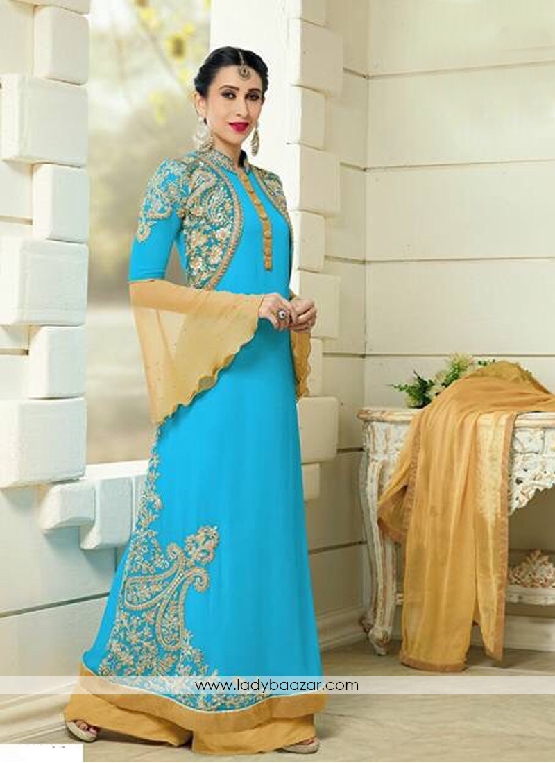 karisma kapoor georgette Anarkali Suit