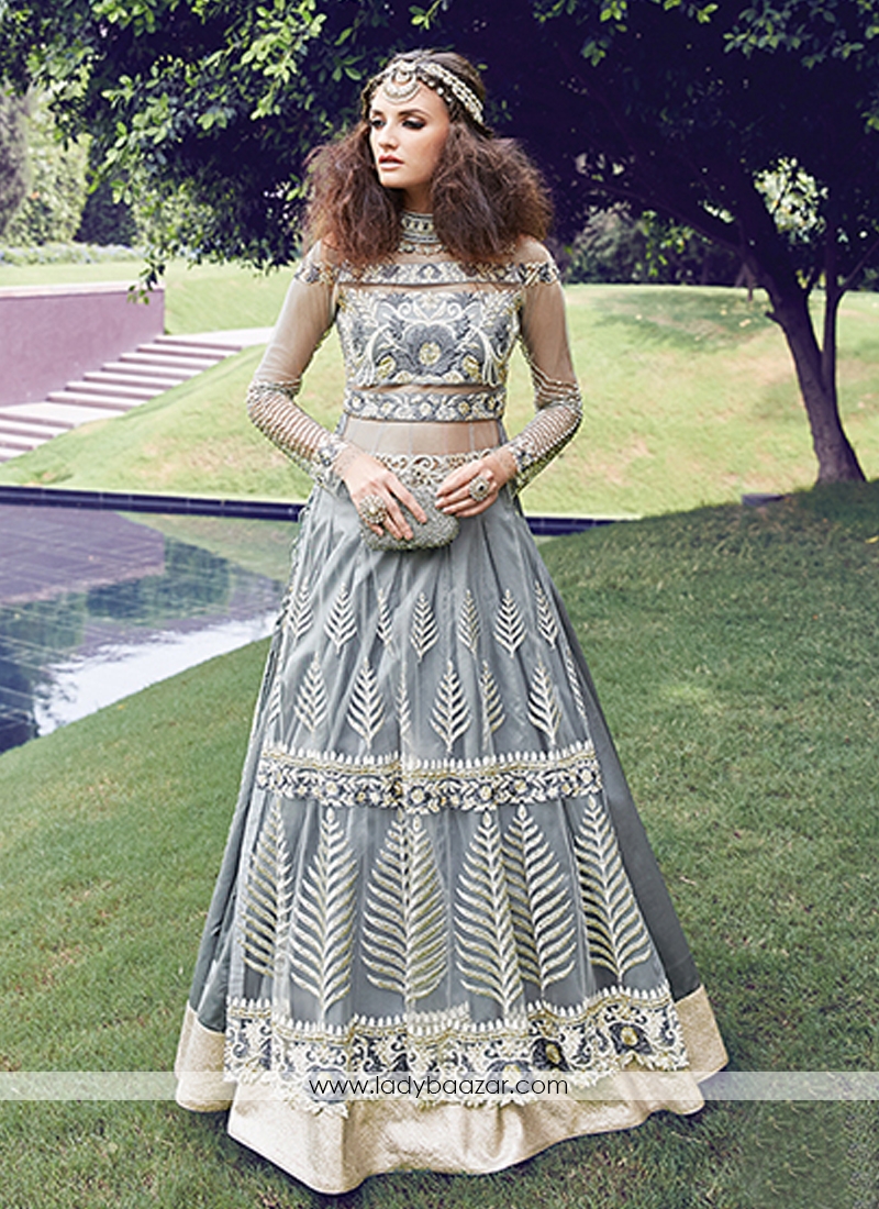 Designer Net and georgette Anarkali Suit