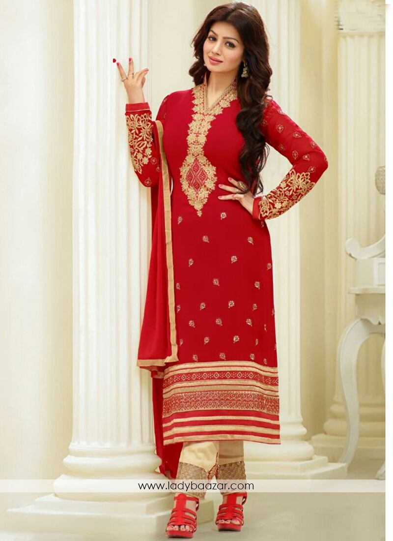 Attractive Susmita Sen Georgette Churidar Suit