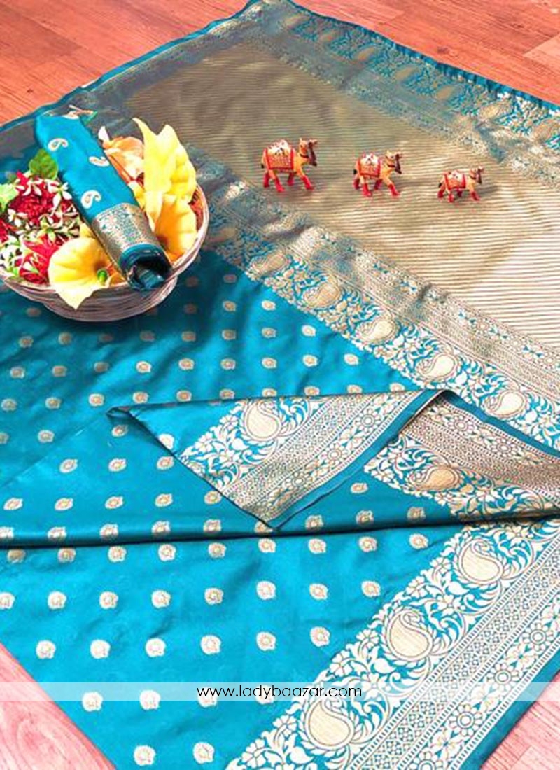 Banarasi Silk Weaving Designer Traditional Saree