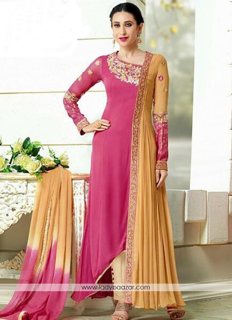 Beautiful Georgette Embroidered Anarkali Suit