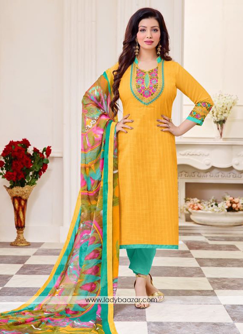 Charming  Cotton  Straight Suit