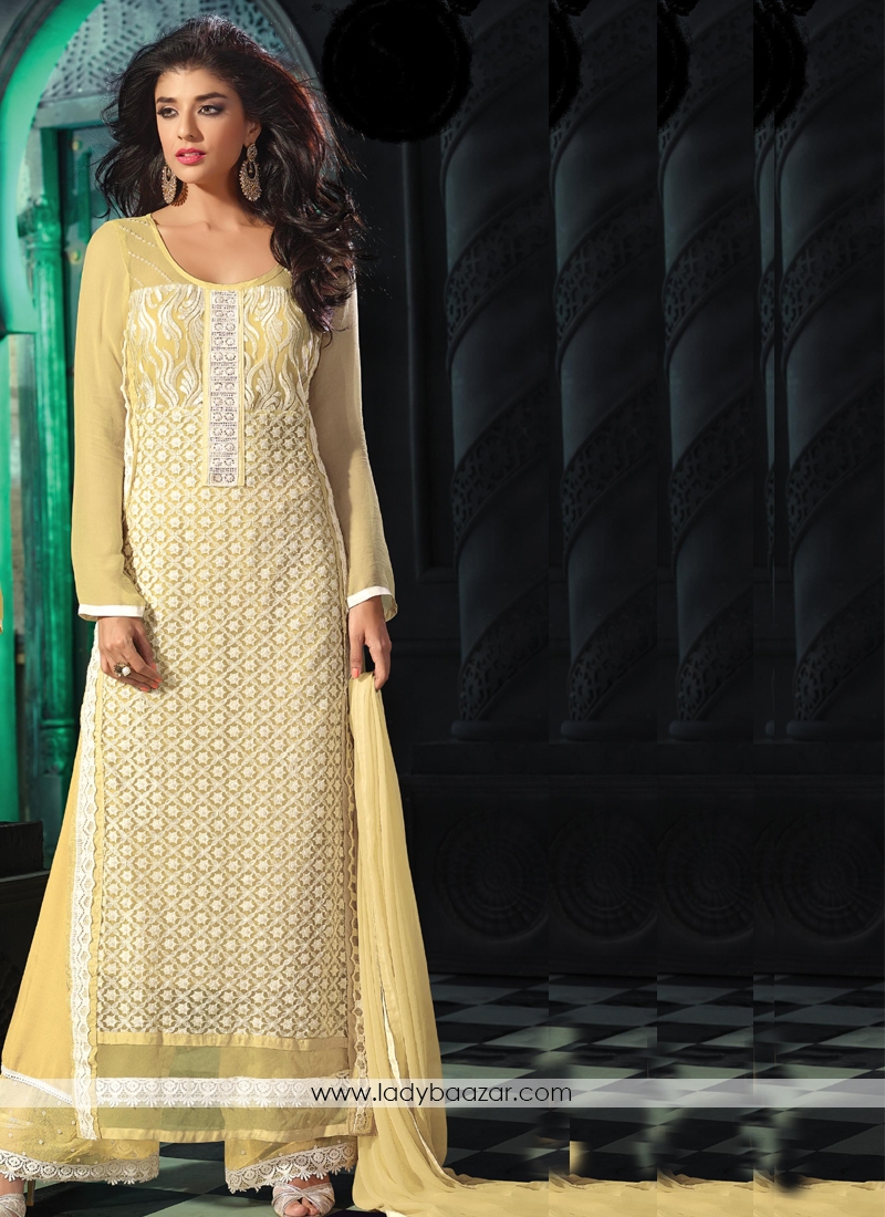 Charming  Georgette Palazzo Suit