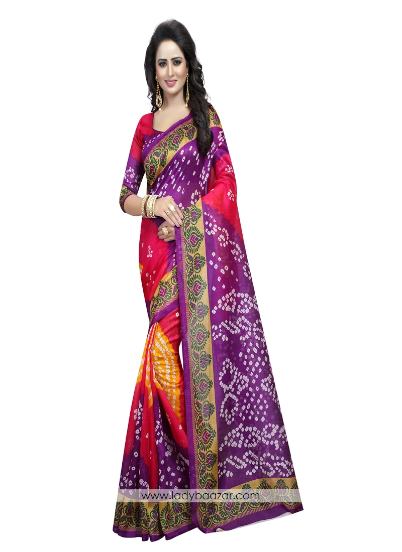 Compelling Casual Bhaglpuri Silk Saree