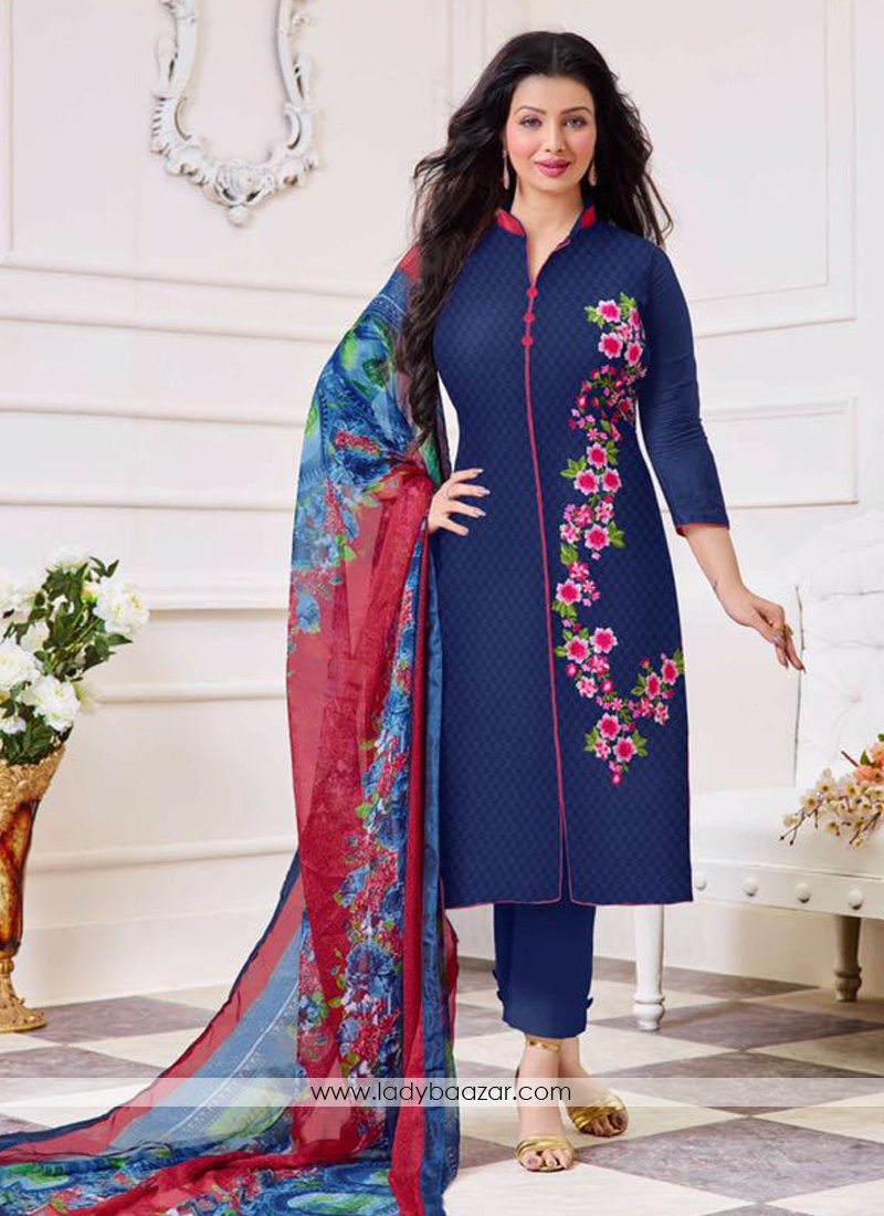 Dazzling Cotton  Straight Suit