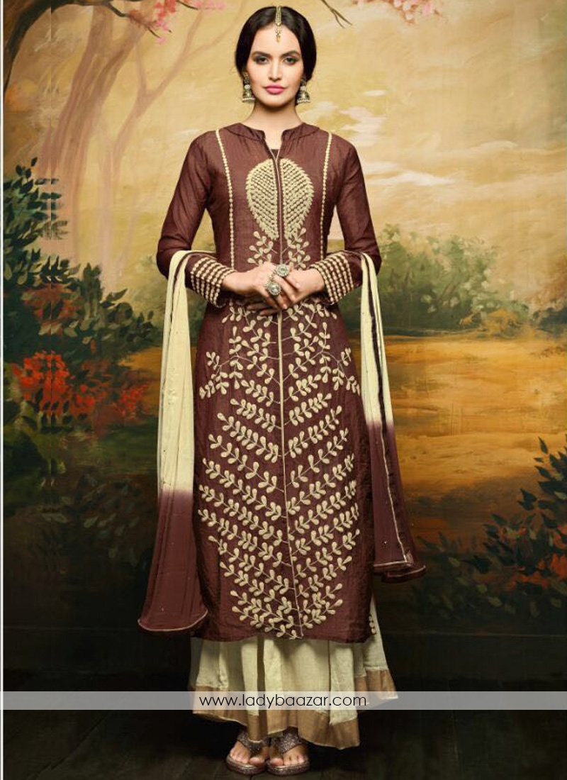 Dazzling banglori silk  Anarkali Suit