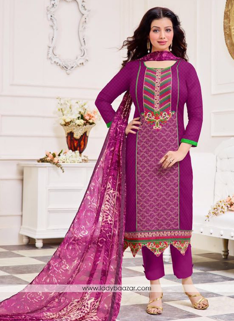 Dazzling  Cotton  Straight Suit