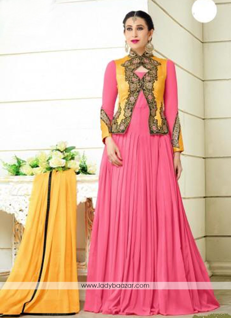 Dazzling Karishma Kapoor Georgette Anarkali Suit