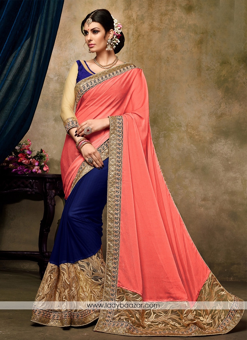 Charming #chiffon satin and net  Designer Saree