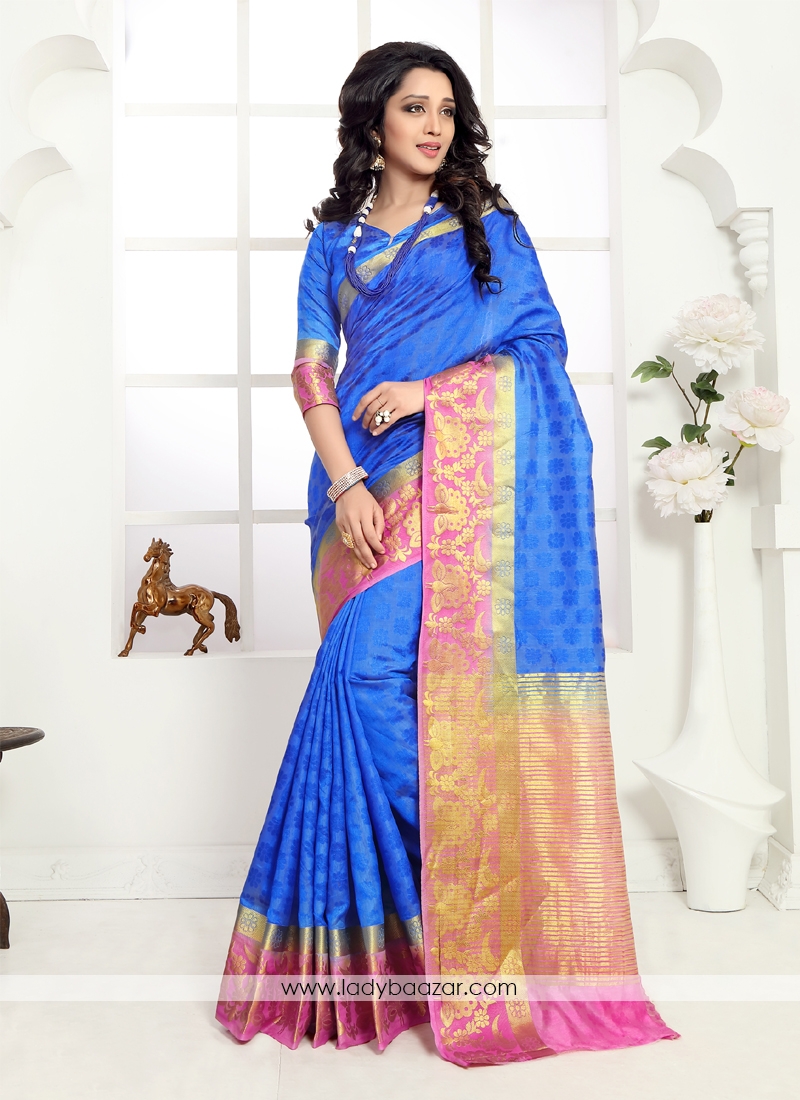 Distinctive Designer Banarasi Silk Saree