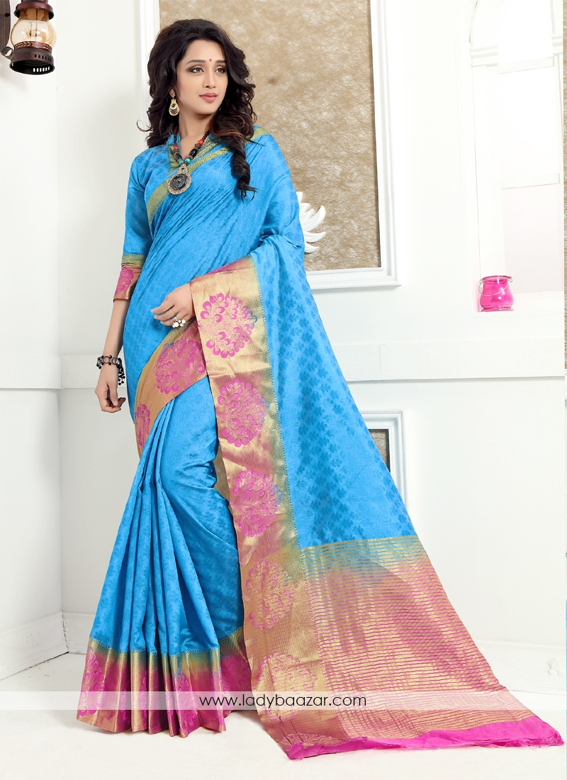 Distinctive Designer Banarasi Silk Saree