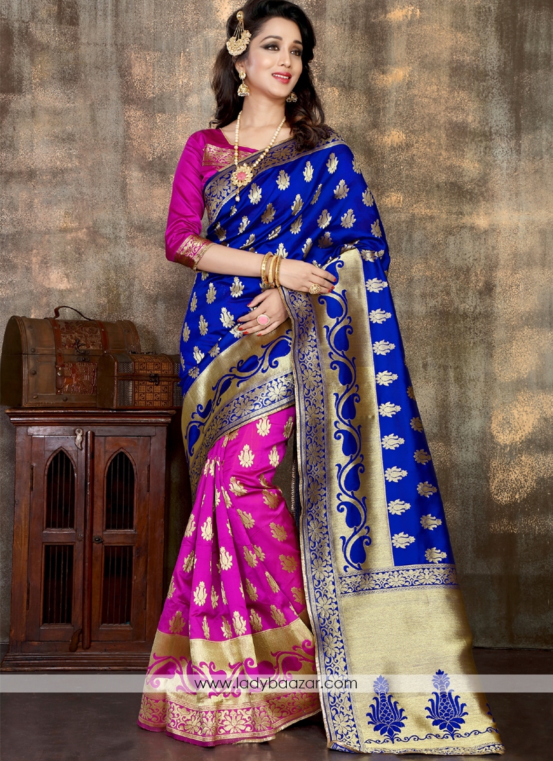 Distinctive Designer Banarasi Silk Saree