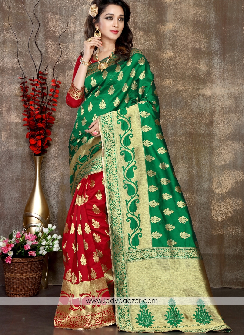 Distinctive Designer Banarasi Silk Saree