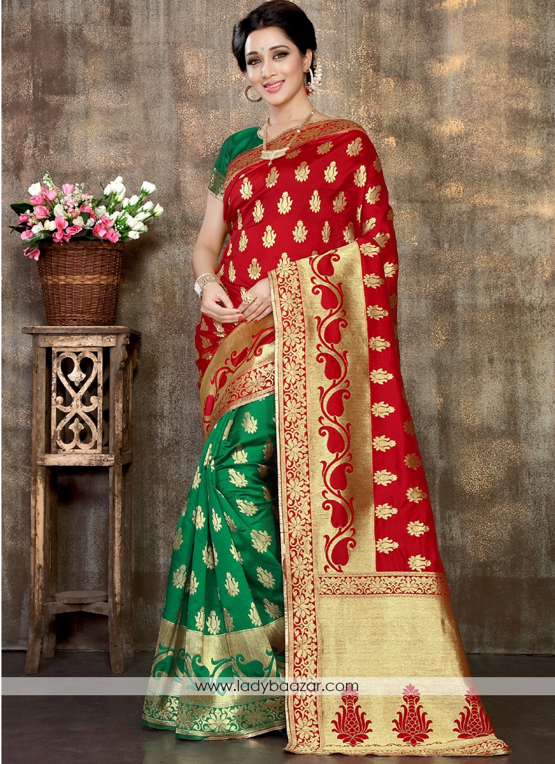 Distinctive Designer Banarasi Silk Saree