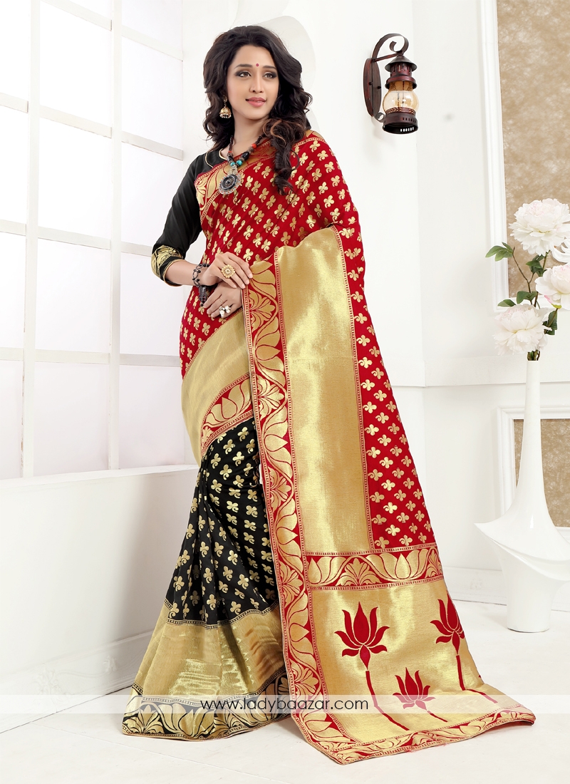 Distinctive Designer Banarasi Silk Saree