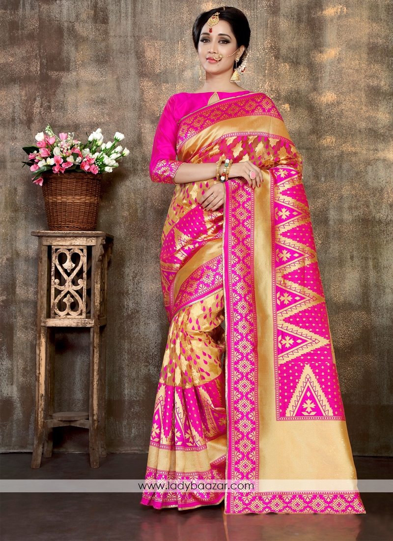 Distinctive Designer Banarasi Silk Saree