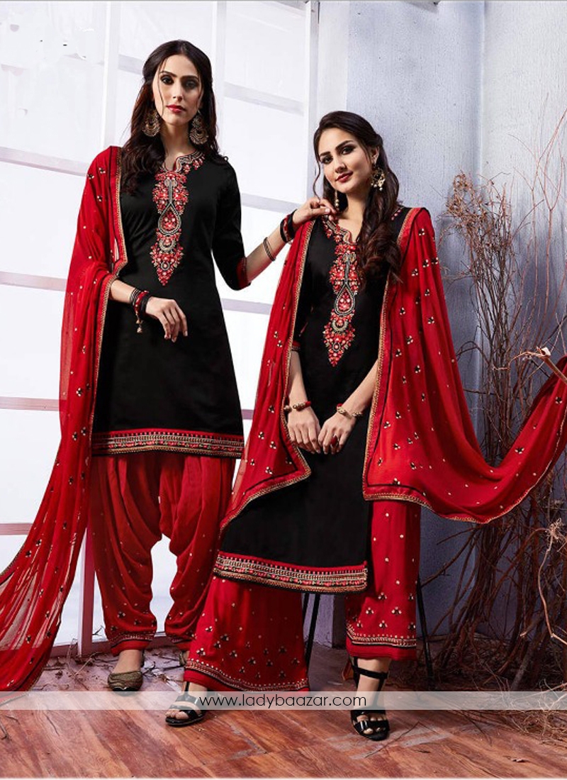 designer patiyala suit for festive season patiala suits vol 6 cotton print  with embroidery work patiyala suit