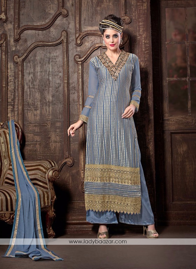 Exotic Georgette Designer Palazzo Salwar Kameez