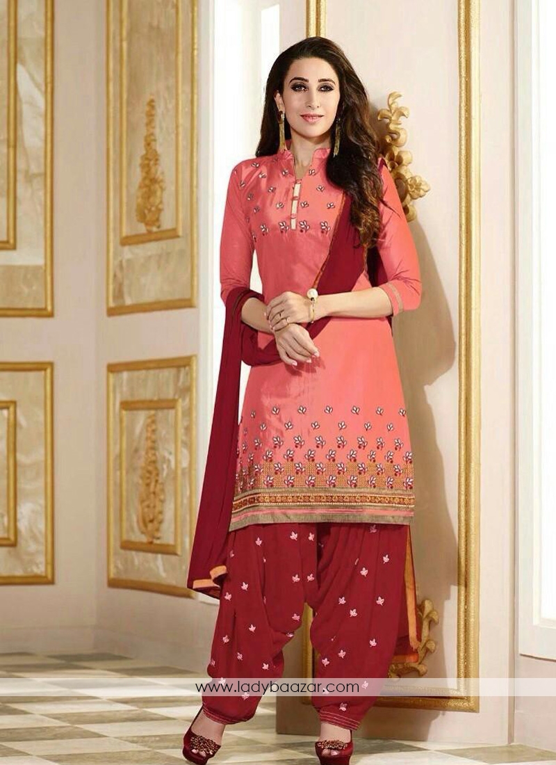 Fab Cambric Print Patiala Suit