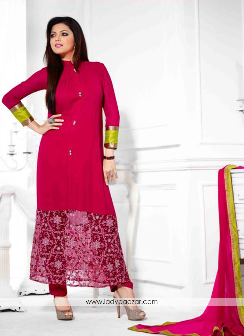 Fab  Georgette Anarkali Suit