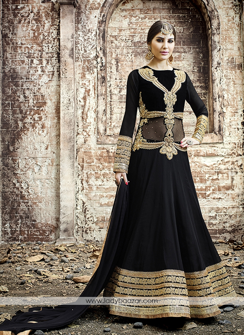 Fab Georgette Embroidered Anarkali Suit