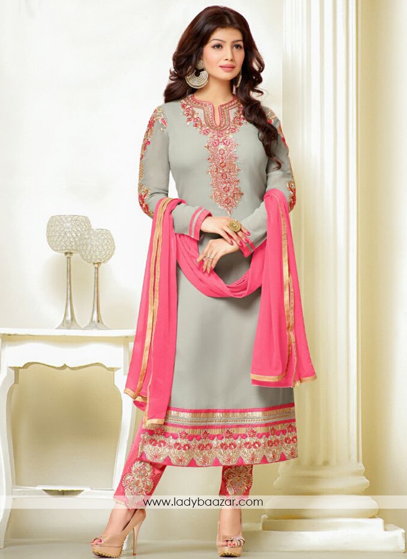 Fab Susmita Sen Georgette Churidar Suit