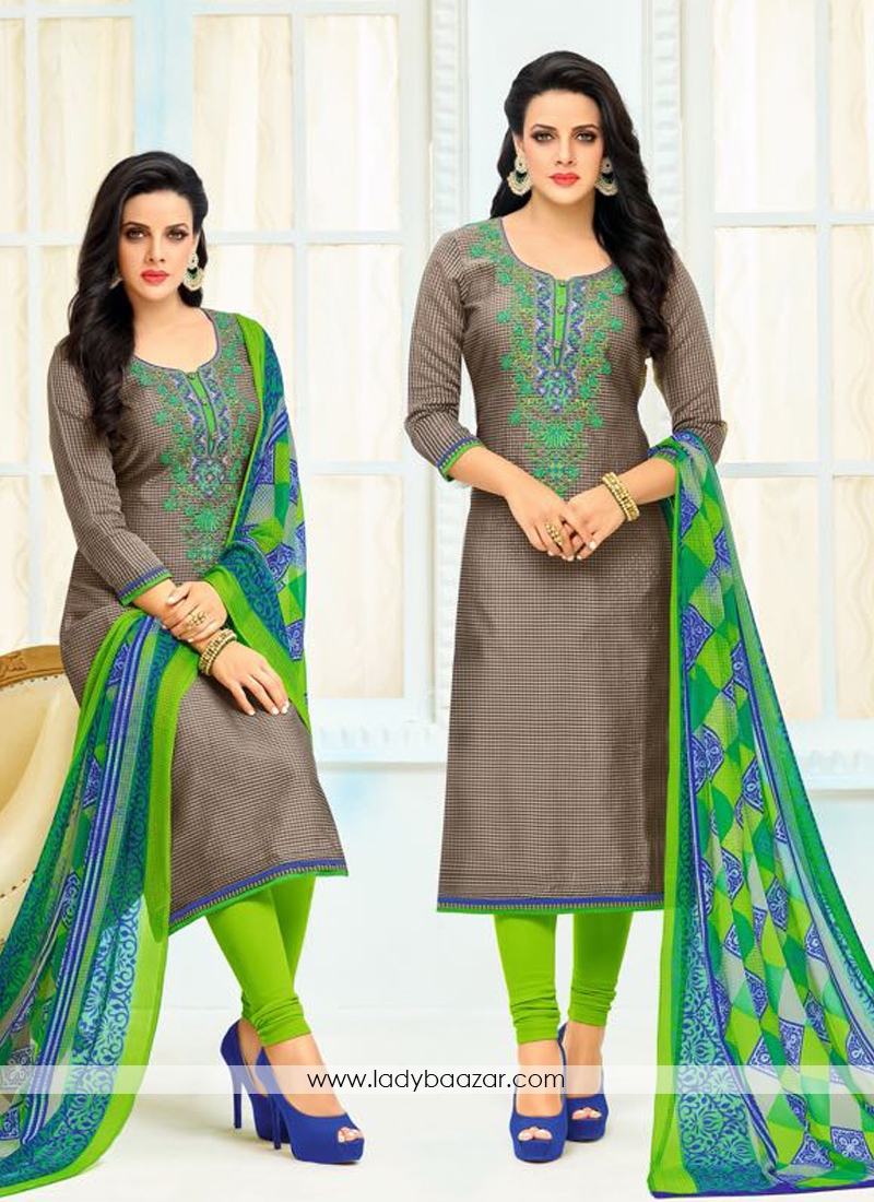 Flamboyant  Multi Chanderi Salwar Kameez