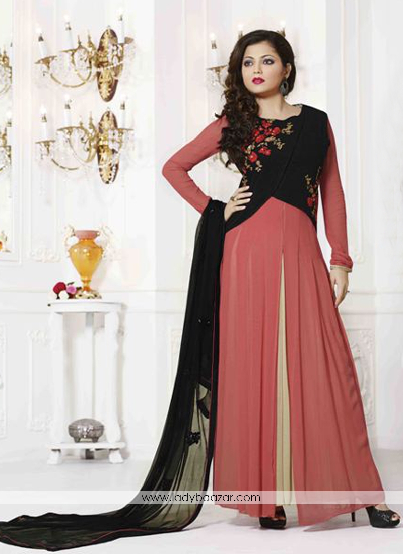 Voluptuous Georgette  Churidar Designer Suit