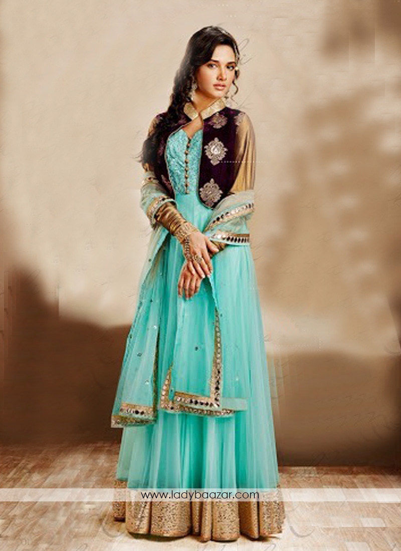 Ethnic Turquoise Salwar Suit