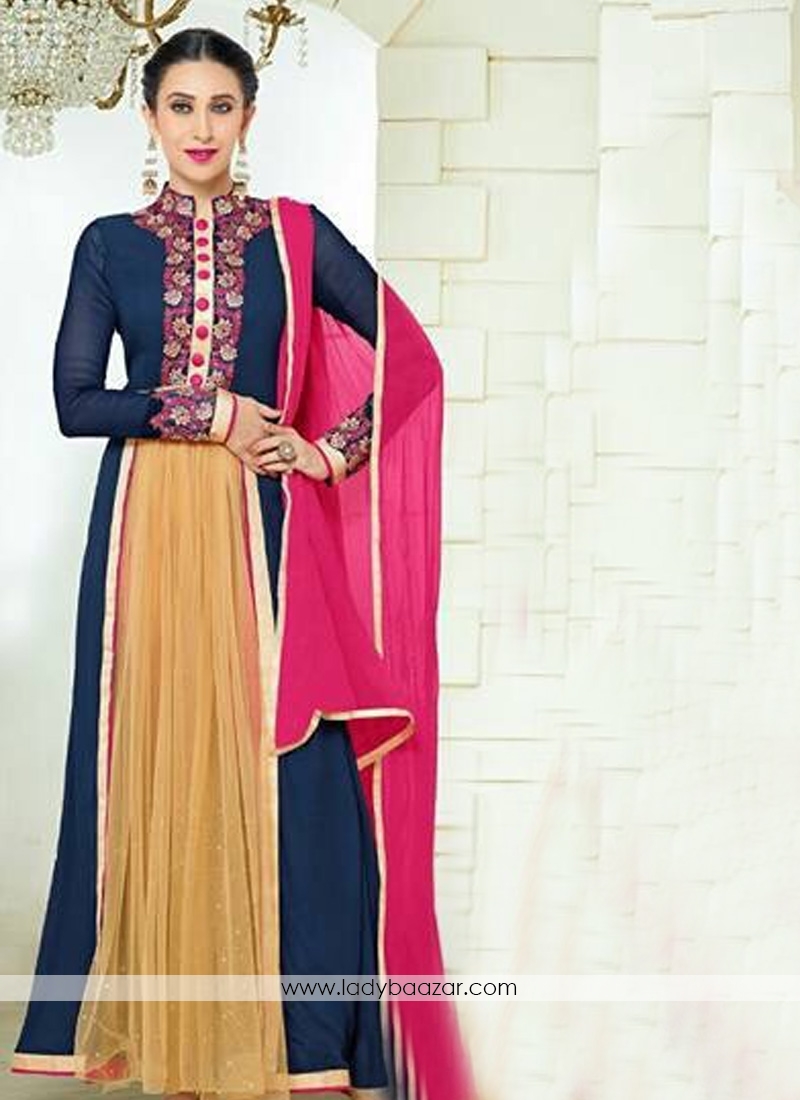 karishma kapoor  fab Georgette Anarkali Suit