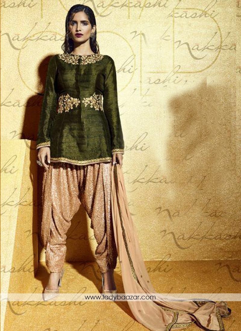 Glorious  Bhagalpuri Silk Patiala Suit