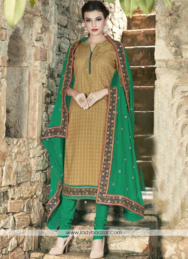 Gratifying  Cotton  Churidar Suit