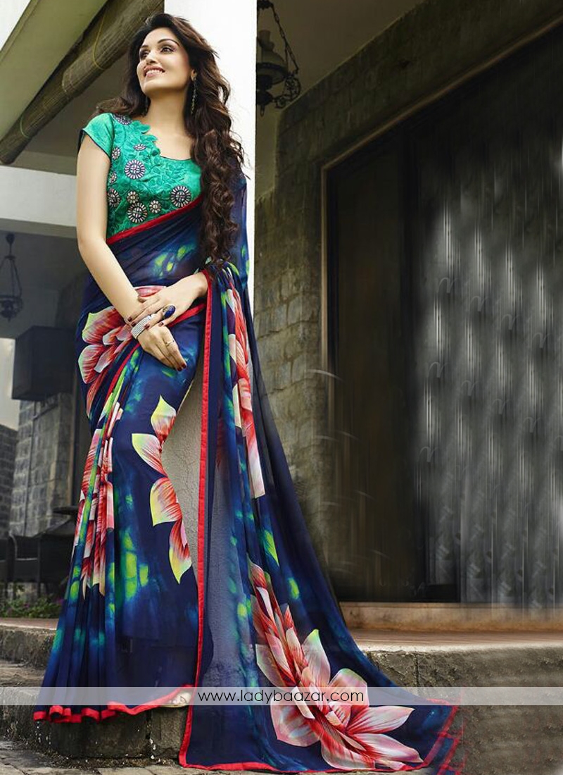 Gratifying Embroidered Weight Less Casual Saree