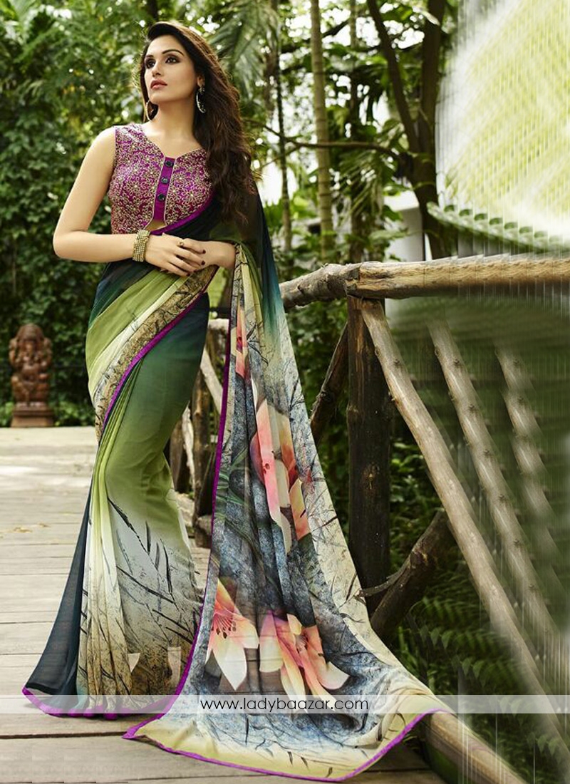 Gratifying Embroidered Weight Less Casual Saree