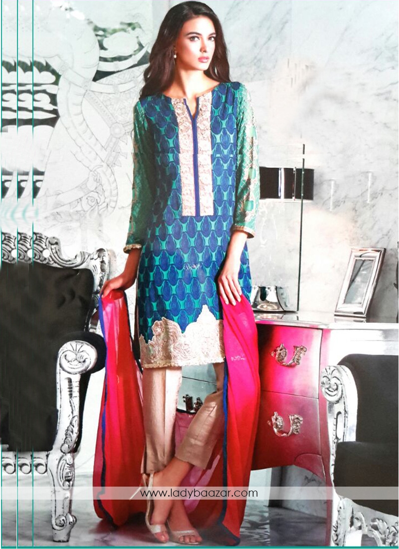 Gratifying Georgette Embroidered Salwar suit